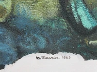 Houten schilderij br macrin 1963 - afbeelding 2 van  4
