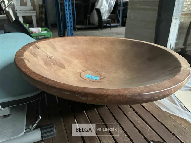 Houten schotel ø 66cm - afbeelding 1 van  3