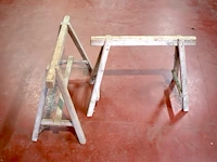 Houten schraag (x2) - afbeelding 2 van  4
