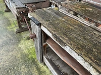 Houten schrijnwerkers werkbank (2x) - afbeelding 2 van  6