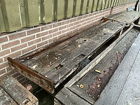 Houten schrijnwerkers werkbank (2x) - afbeelding 4 van  6