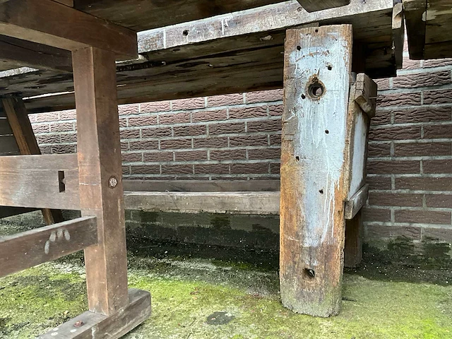 Houten schrijnwerkers werkbank (2x) - afbeelding 5 van  6