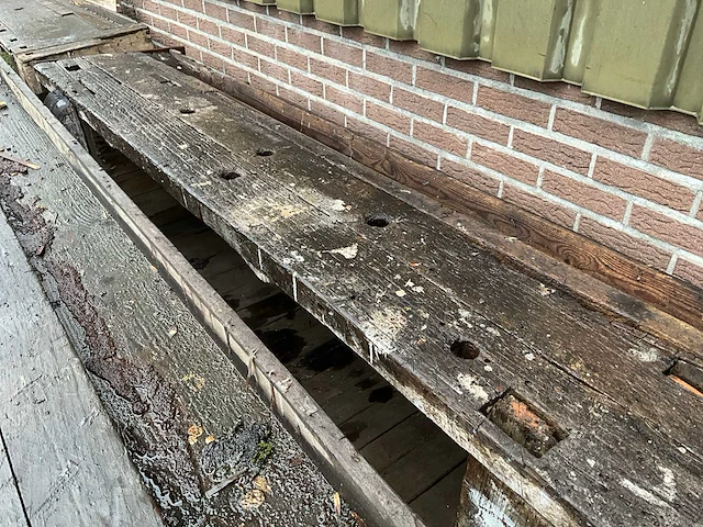 Houten schrijnwerkers werkbank (2x) - afbeelding 6 van  6