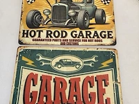 Houten sierbord retrolook - afbeelding 1 van  1