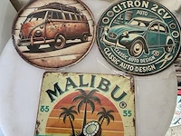 Houten sierbord retrolook - afbeelding 1 van  1