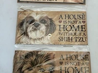 Houten sierbord retrolook - afbeelding 1 van  1