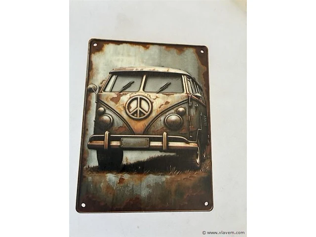 Houten sierbord retrolook - afbeelding 1 van  1