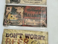 Houten sierbord retrolook - afbeelding 1 van  1