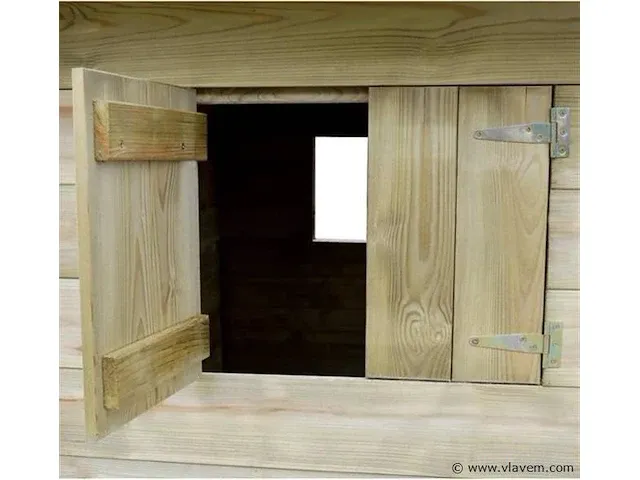 Houten speelhuis - afbeelding 2 van  5