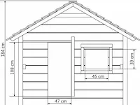Houten speelhuis - afbeelding 5 van  5