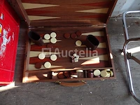 Houten spel bac kgammon - afbeelding 2 van  4