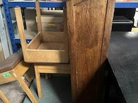 Houten spreekgestoelte h122x b70xd75 cm - afbeelding 2 van  4