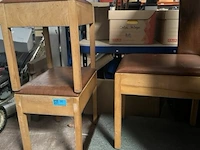 Houten spreekstoel h122xb70xd75 cm - afbeelding 3 van  4