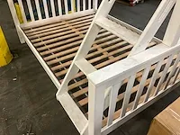 Houten stapelbed voorzien van lattenbodem - afbeelding 3 van  4