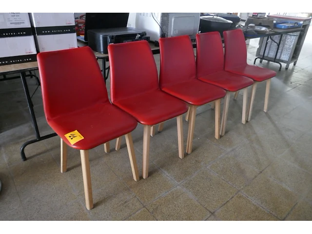 Houten stoelen 5 stuks - afbeelding 1 van  3