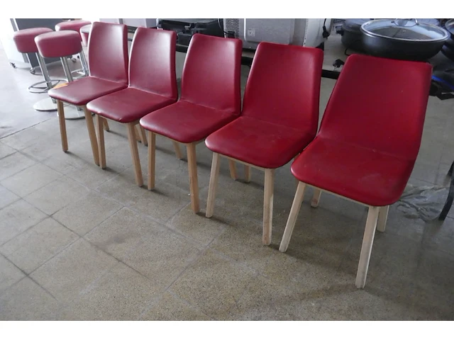 Houten stoelen 5 stuks - afbeelding 2 van  3