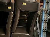 Houten stoelen in skai (12x)