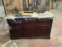 Houten tafel compleet met 5 stoelen - afbeelding 2 van  2