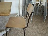 Houten tafel met 2 stoelen 70x70cm - afbeelding 3 van  4