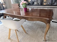 Houten tafel met 2 x bijzetstukken - - afbeelding 2 van  9