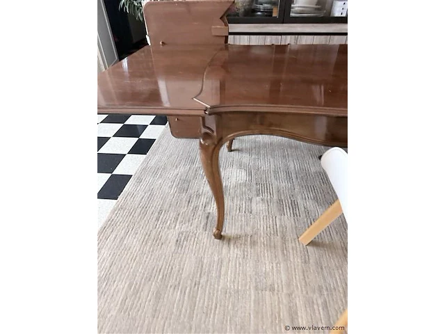 Houten tafel met 2 x bijzetstukken - - afbeelding 3 van  9