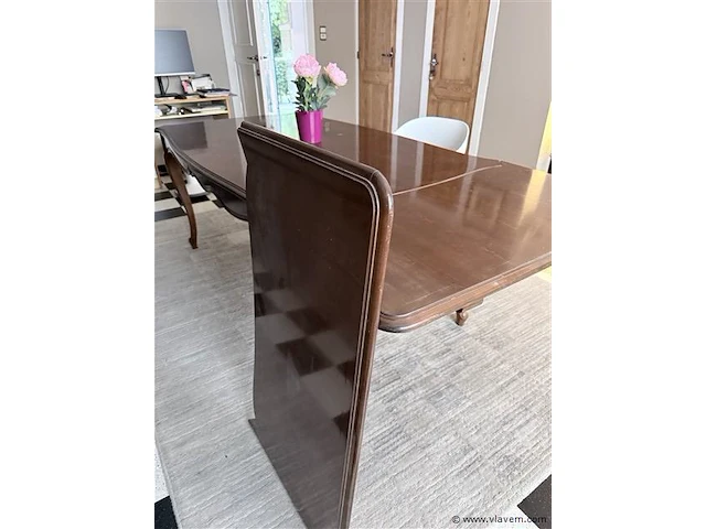 Houten tafel met 2 x bijzetstukken - - afbeelding 5 van  9