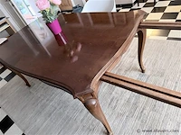 Houten tafel met 2 x bijzetstukken - - afbeelding 7 van  9