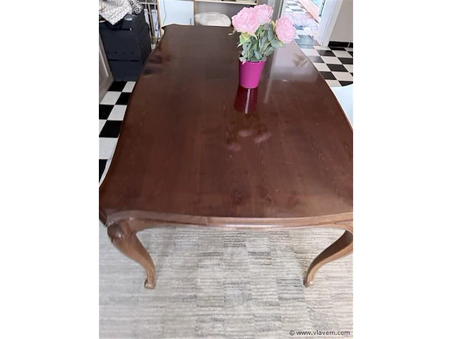 Houten tafel met 2 x bijzetstukken - - afbeelding 9 van  9