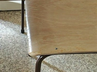 Houten tafel met 4 stoelen 70x110cm - afbeelding 4 van  4