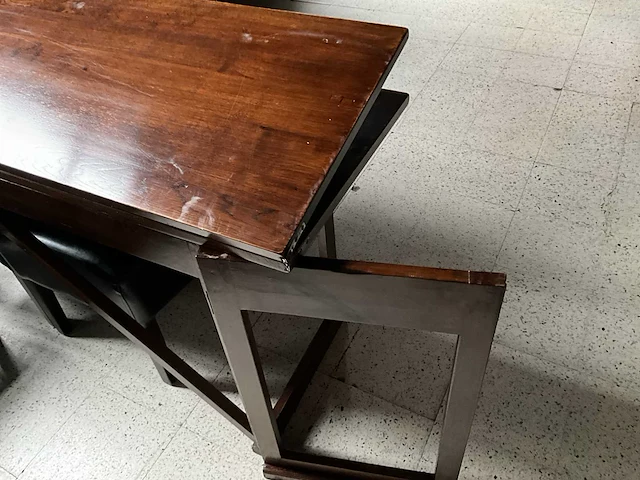 Houten tafel+4 stoelen - afbeelding 8 van  8