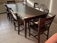 Houten tafel - afbeelding 1 van  5