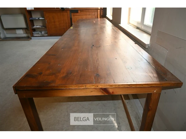 Houten tafel - afbeelding 3 van  6