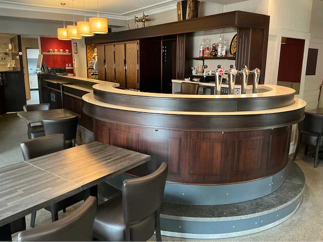 Houten toog - tinus toog - café toog - bar - afbeelding 1 van  5