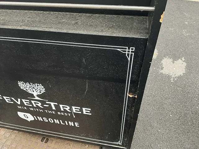 Houten trolley “fever-tree” + krijtbord “duvel” - afbeelding 3 van  11