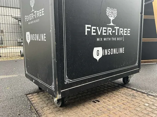 Houten trolley “fever-tree” + krijtbord “duvel” - afbeelding 8 van  11