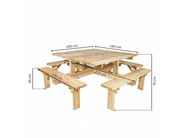 Houten tuinbank xxl - afbeelding 1 van  3