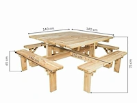 Houten tuinbank xxl - afbeelding 1 van  3