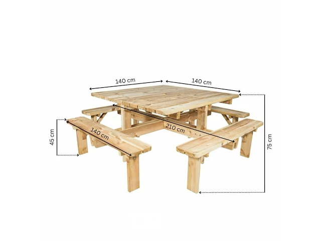 Houten tuinbank xxl - afbeelding 1 van  3