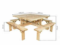 Houten tuinbank xxl - afbeelding 1 van  3