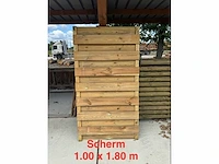 Houten tuinscherm 100 x 180 (11x) - afbeelding 1 van  1
