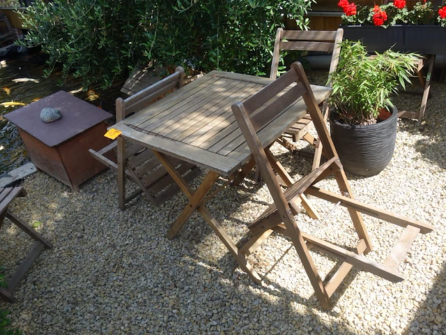 Houten tuinset - afbeelding 1 van  4
