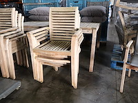 Houten tuinset - afbeelding 1 van  4