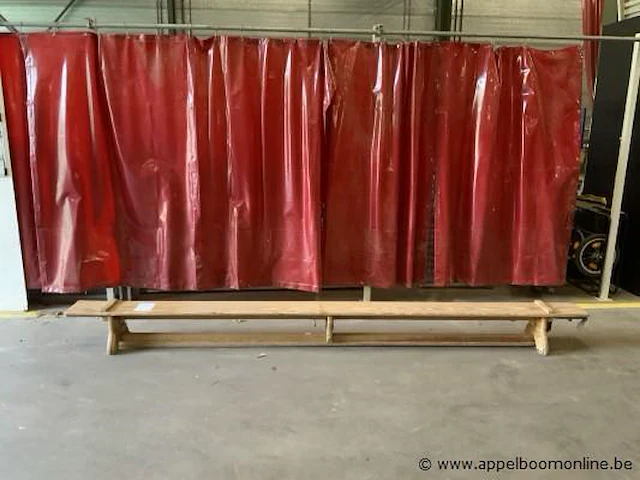 Houten turnbank afm plm 350 x 25 x 30cm - afbeelding 1 van  3