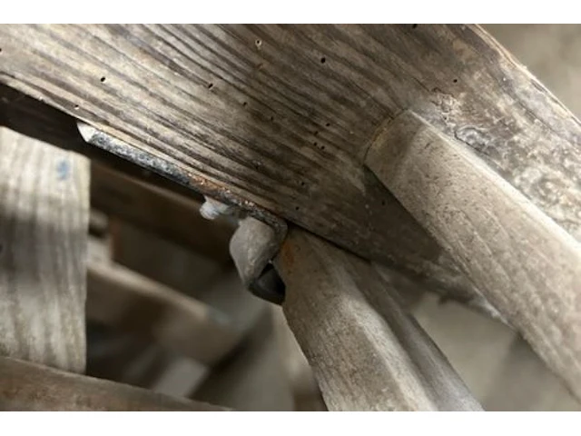 Houten uitschuifbare ladder - afbeelding 3 van  3