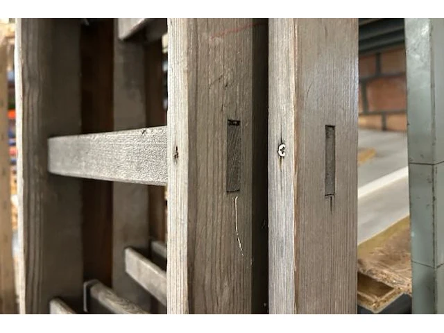 Houten uitschuifbare ladder - afbeelding 3 van  3