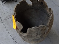 Houten vaas - afbeelding 2 van  2