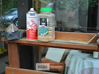 Houten verrijdbare buitenkeuken met inhoud - afbeelding 5 van  6