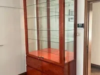 Houten vitrinekast - afbeelding 2 van  6