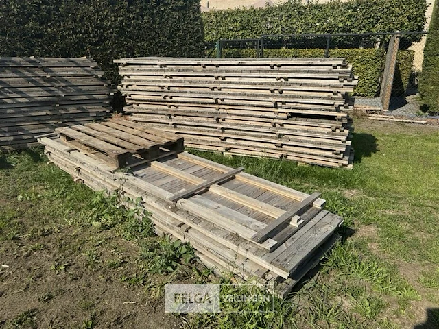 Houten vloer diverse afm ± 200m² - afbeelding 8 van  9