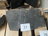 Houten voetenplank porsche 911 passagier - afbeelding 1 van  3